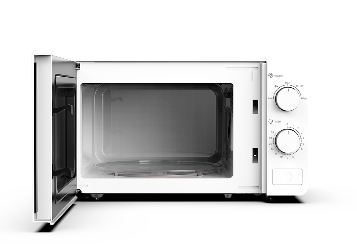 Απεικονίζεται ο φούρνος ανοιχτός.